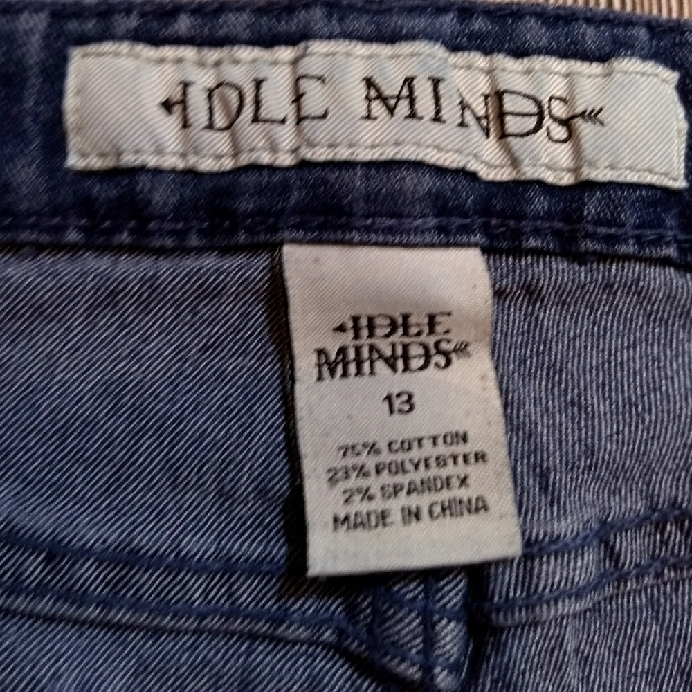 Idle Minds Patchwork Blue Jeans - image 5